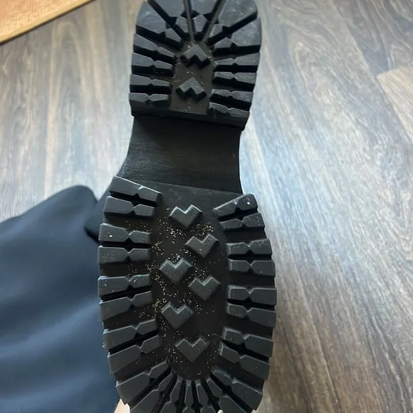 Black Cleia Flatform Neoprene combat boots - Picture 6 of 9